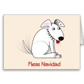 Fleas Navidad Humorous Dog Christmas Card
