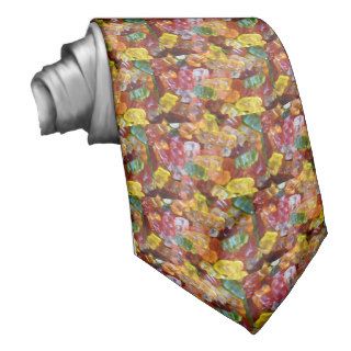 Gummy Bears Background Neck Tie