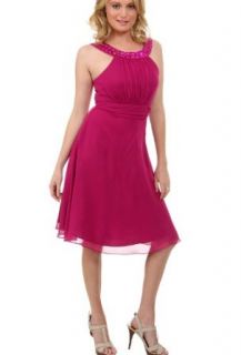 Crystal Dress Women's Scoop Sleeveless Backless Knee Length Paillette Dress