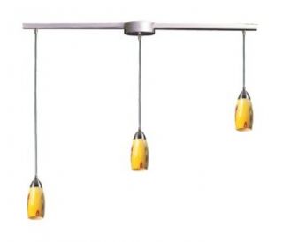 Elk 110 3L SW 3 Light Pendant In Satin Nickel and Snow White Glass   Ceiling Pendant Fixtures  