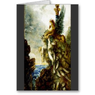 Victorious Sphinx by Gustave Moreau Greeting Cards
