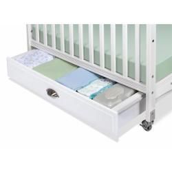 Foundations EZ Store Compact Crib Drawer in White Foundations Cribs