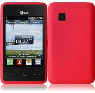 For LG 840G LG840G Silicone Jelly Skin Cover Case Red Accessory Cell Phones & Accessories