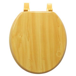 Light Wood Grain Molded Wood Solid Toilet Seat Trimmer Toilet Seats