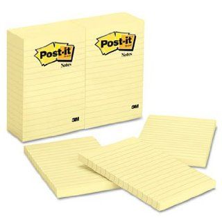 3M   Original Notes, 4 x 6, Lined, Canary Yellow, 12 100 Sheet Pads/Pack Electronics