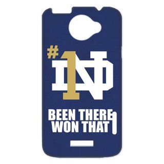 NCAA Notre Dame Fighting Irish Team Logo BEEN THERE WON THAT Unique Durable Hard Plastic Case Cover for HTC One X + Custom Design UniqueDIY Cell Phones & Accessories