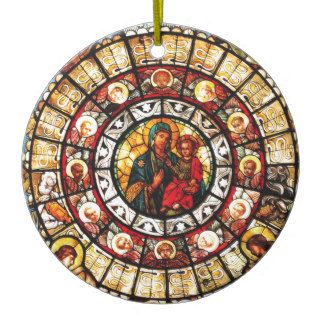 Madonna Mary Virgin Christian Catholic Blessing Ornament