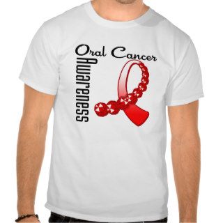 Oral Cancer Awareness Gemstone Ribbon T shirts