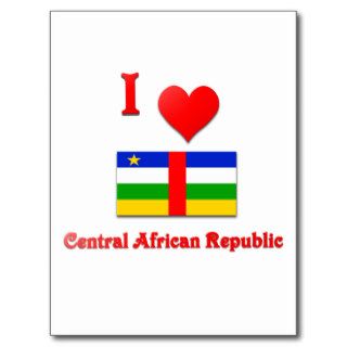 I Love Central African Republic Post Card