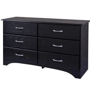 New Visions by Lane Bedroom Essentials Black 6 Drawer Dresser DISCONTINUED 336 145