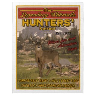 vintage hunting sign jigsaw puzzle