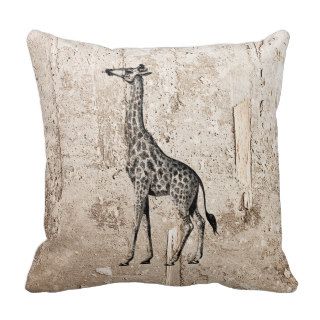 Giraffe on Stone Pillow