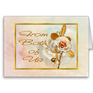 From Both Of Us Beautiful Rose Card