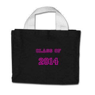 Class of 2014 Pink Customized Graduation Template Bags