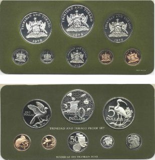 Trinidad & Tobago 1975 8 Coin proof set 