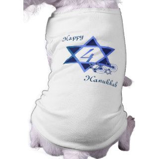4th Day of Hanukkah Dog Shirt