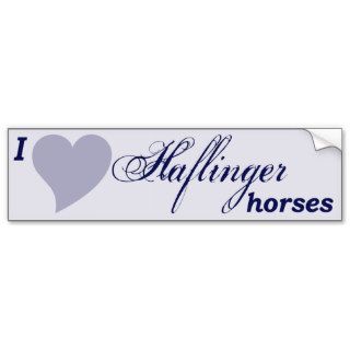Haflinger Horse Bumper Stickers