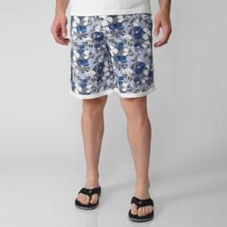 Island Joe Men's White Floral Print Swim Shorts Board Shorts