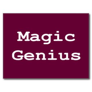 Magic Genius Gifts Postcard