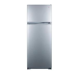 Summit Appliance 9.4 cu. ft. Top Freezer Refrigerator in Platinum, Counter Depth DISCONTINUED FF1062SLV
