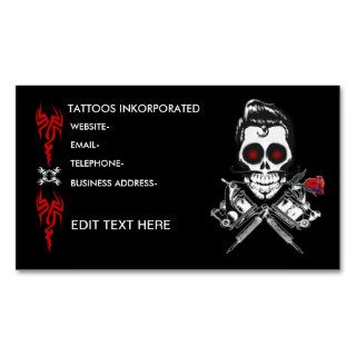 Tattoo design business card templates