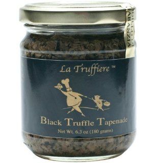 La Truffiere Truffle Black Tapenade, 6.3 Ounce Tins  Spreads  Grocery & Gourmet Food