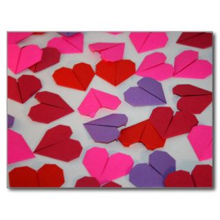 Origami Hearts Post Cards