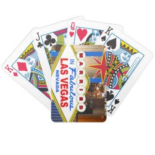 Married In Las Vegas Playing Cards