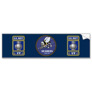 Navy Seabee Utilitiesman Logo Bumper Sticker
