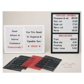 Six (6) Changeable Letters Message Board Sign Package 