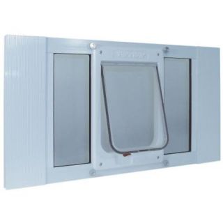 Ideal Pet 7.5 in. x 10.5 in. Medium Chubby Cat Plastic Frame Door for Installation into 33 in. to 38 in. Wide Sash Window 33SWDCK