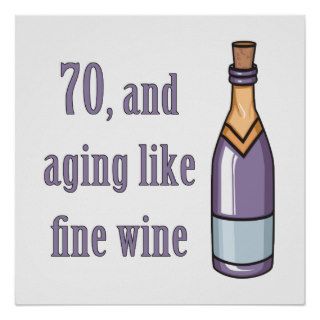 Funny 70th Birthday Gift Ideas Posters