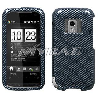 Carbon Fiber Design Snap On Cover Hard Case Cell Phone Protector for HTC Tilt 2 II Cell Phones & Accessories