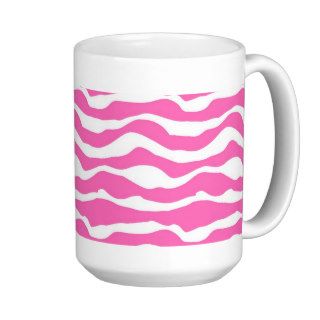 Pink and Turquoise Girly Retro Home Decor Mugs