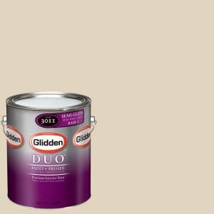 Glidden DUO 1 gal. #GLC19 01S Autumn Haze Semi Gloss Interior Paint with Primer GLC19 01S