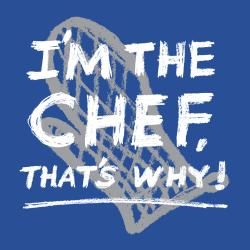 Attitude Aprons 'I'm The Chef' Blue Apron Attitude Aprons Kitchen Aprons