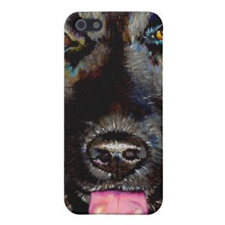 Black Lab Retriever art beautiful dog painting Cover For iPhone 5