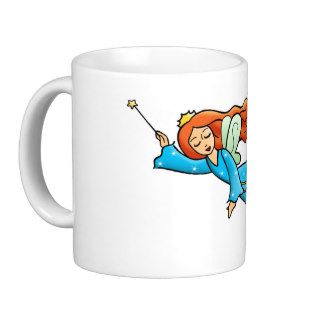 Cartoon Clip Art Flying Fairy Princess Magic Wand Mug