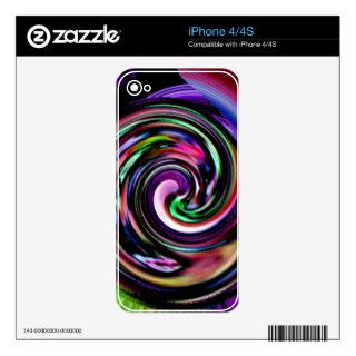 Circle Of Positive Energy Abstract Art Skin For iPhone 4S
