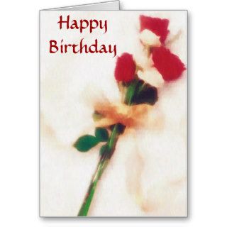 roses Birthday Card