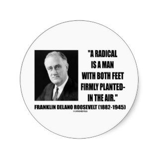 Radical Is A Man With Both Feet Firmly Planted Air Sticker