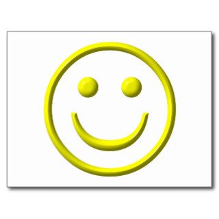 Smiley Face   Be happy Postcards