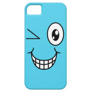 Crazy Winking Cartoon Smiley Face iPhone 5 Cover