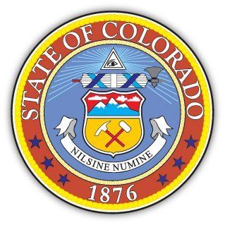 Colorado state seal sticker decal 4" x 4" 