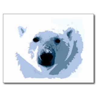 Pop Art Polar Bear Postcards
