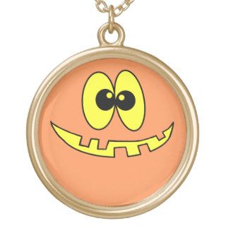 Silly Pumpkin  Face Necklace  Customize It?