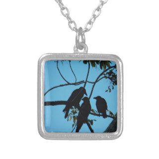crows best friends personalized necklace