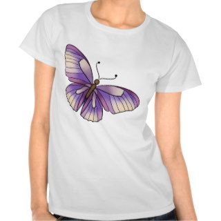 Large Purple Butterfly T Shirt