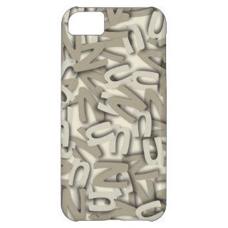 Letter N Gray iPhone 5C Cases
