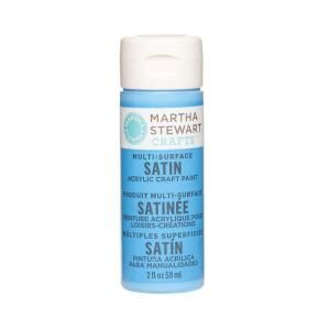 Martha Stewart Crafts 2 oz. Blue Calico Multi Surface Satin Acrylic Craft Paint 32020